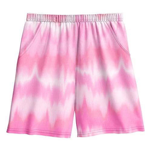 Image of LQSZ Girls Pajamas Set with Pocket Toddler Kids Short Sleeve Sleepwear 3-14Y Pjs Set