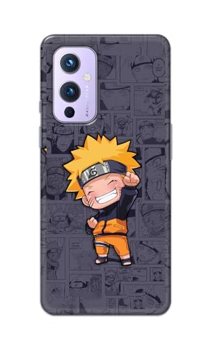 Image of PRINTFIDAA Printed Hard Back Cover Case for OnePlus 9 Back Cover (Famous Anime Cartoon Character) -112