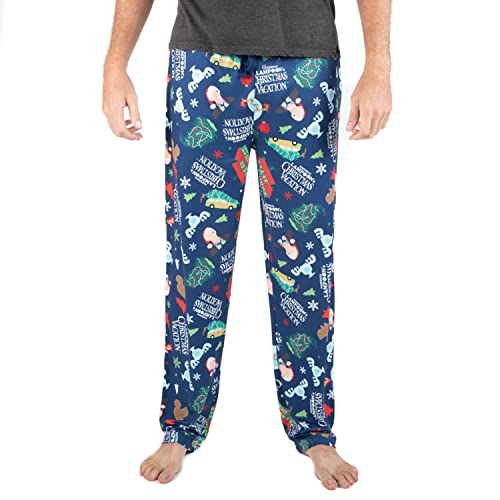 Bioworld CHRISTMAS VACATION Logo All Over Print Mens Pajama Sleep Pants Loungewear