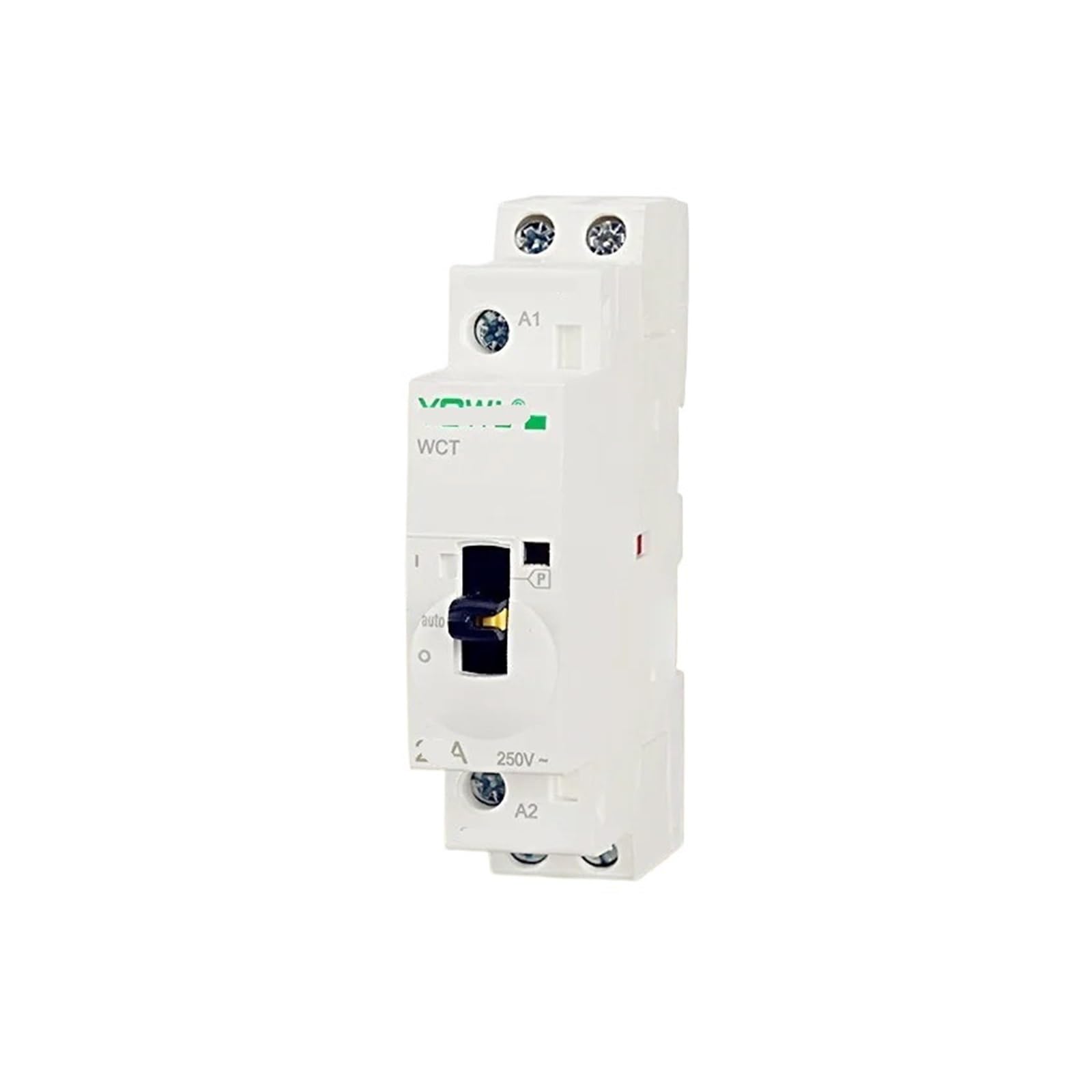 Contacteur de commande manuel 25A 2P 2NO rail DIN 220V 230V