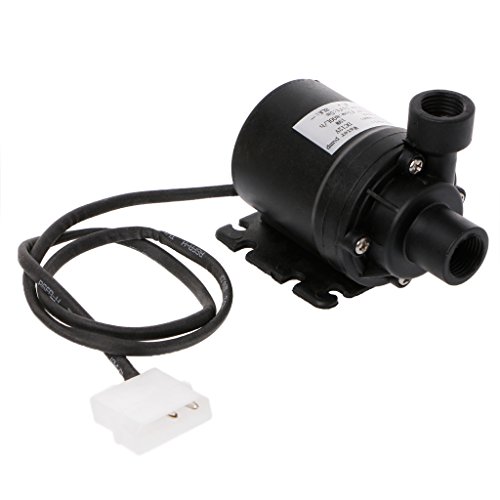 FATTERYU 800L/H 5m DC 12V Solar Brushless Motor Water Circulation Water Pump with 4p plug
