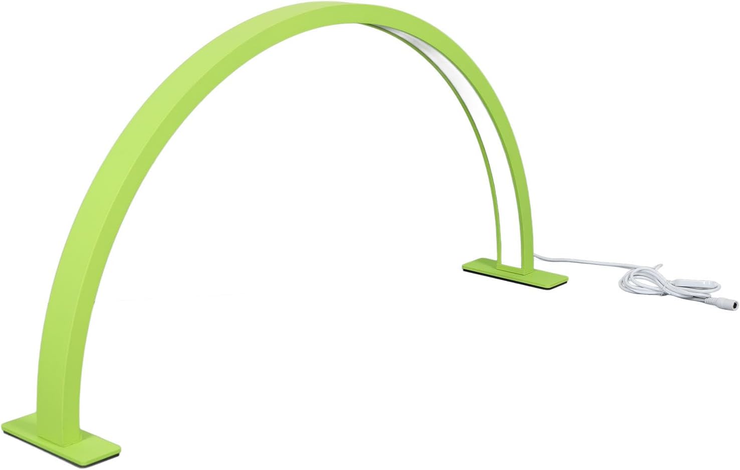 Zunate Lash Light, 28in Half Moon Nail Desk Lamp,Green Half Moon Light 2700K‑5600K Color Temperature LED Desk Lamp,Portable Lash Lamp for Beauty, Eyebrows (US Plug)