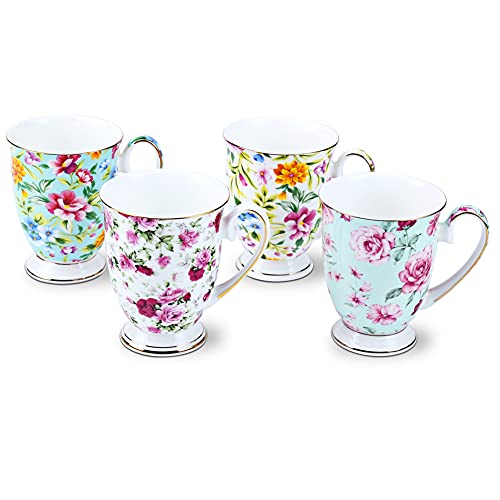 Awhome Royal Fine Bone China Coffee Mug Assorted Colors Tea Cup 11 Oz Family Suit  cover
