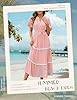 Dressystar Women's Puff Sleeve Boho Maxi Dress V N... #2