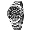 BG5112|Silver Band Black Dial