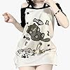 Shirts for Women Cartoon Graphic T-Shirts Off Shoulder Shirts Fashion Gothic Tops, black, L #3