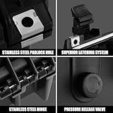 Mayouko Waterproof Plastic Toolbox with Foam Insert, 13.4" x 11.6" x 6", IP67 Lockable Storage Box, Customizable Foam, Shockproof Hard Case Weatherproof Container, Protective Hard Camera Case - Image 5