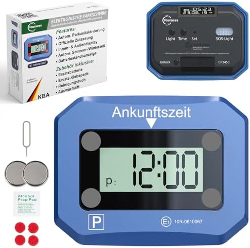 Kartonnen parkeerschijf met benzineberekener