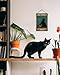 ALKB Funny Black Cat Sign - I Do What I Want Metal Signs Cat Lover Gift for Home Office Bedroom Wall Decor 8 x 12 Inch