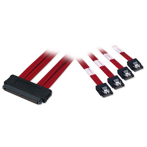 Cable interno SAS a 4 SATA II Multilane 1m