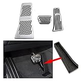 Aleación de aluminio Aleación de Aluminio de Estilo de Coche en LHD Accelerator Freno Pedal Decoración Cubierta de decoración Ajuste Compatible with BMW X5 X6 Series E70 E71 E72 F15 (Color Name : 3pcs)