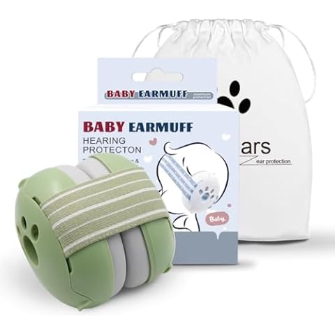 ADOVEL Baby Ear Protection Noise Cancelling Headphones for Babies for 3 Months to 2 Years (Green) Cover