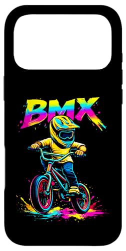 BMX �J���t�� ���g�� 80�N�� �O���t�B�e�B �T�C�N�����O �o�C�J�[ �L�b�Y ���[�V���O �X�}�z�P�[�X iPhone 17 Pro Max �p