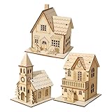 Utilisation simple : transformez chaque maison de Noël LED en un chef-d'œuvre à l'aide de marqueurs sans assemblage ni démontage requis, afin que vous puissiez la décorer avec de petits objets.