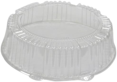 Miniatura 3 de CaterLine - Tapa redonda de plástico para bandeja de catering, 12 pulgadas de diámetro x 2.75 pulgadas de alto, transparente (25 unidades)