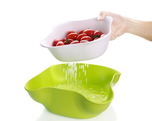 2 pezzi Set ciotola e colino può contenere frutta