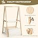 GiftAmaz Wooden Baby Shower Crate Closet, Double-Layered Baby Basket for Nursery, Baby Storage Crate with Hangers, Newborn Baby Clothing Rack for Baby Shower Gifts, Pregnancy Gifts for New Mom Parents