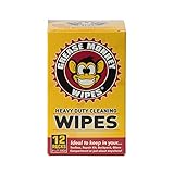 Grease Monkey Wipes Individual Heavy Duty Cleaning Wipes, 12-Count
