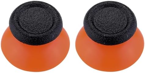 eXtremeRate Black ＆ Orange Dual-Color Thumbsticks Replacement Joystick for PS4, for PS4 Slim Pro Controller and for PS5 Controllers image 5