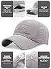 Aisprts Men's Baseball Cap Breathable Sports Cap with Wide Curved Brim UV Protection Hat for Running, Cycling, and Outdoor Activities, Light Grey #1