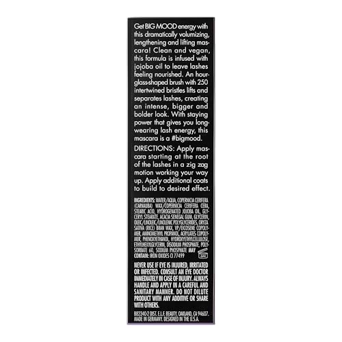 e.l.f. Big Mood Mascara Mini, Instantly Creates Long-Lasting, Bold & Lifted, Voluminous Lashes, Infused with Jojoba Wax, Black - image 9