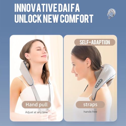Image of Neck and Back Massager for Cervical Pain Relief with Heating, Body Massagers for Aches and Relief, Electric 5D Cervical Massage Machine for Deep Tissue Neck, Back, Shoulder, Waist and Legs (Style 10)