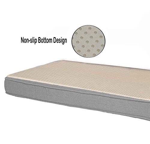 Coussin de banc imperméable et léger pour assise extérieure confortable