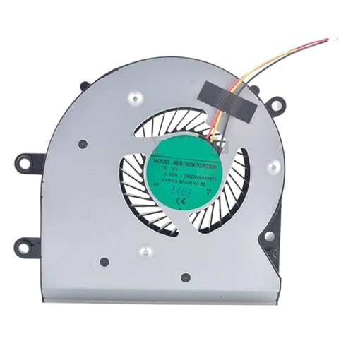 Ventilador centrífugo for CPU y GPU (1 unidad, AB07805HX080300 00CWS4109T, 5 V CC, 0,50 A)
