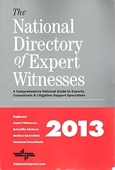 Paperback The National Directory of Expert Witnesses 2013 Book