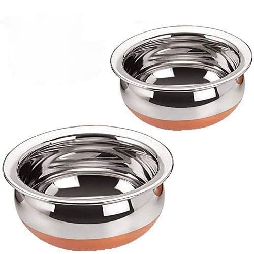 ALWAFLI Stainless Steel Handi Set - Copper Bottom -1