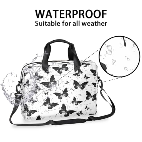 Bolso Maletín para Laptop 15.6 pulgadas con Diseño Mariposa miniatura 3