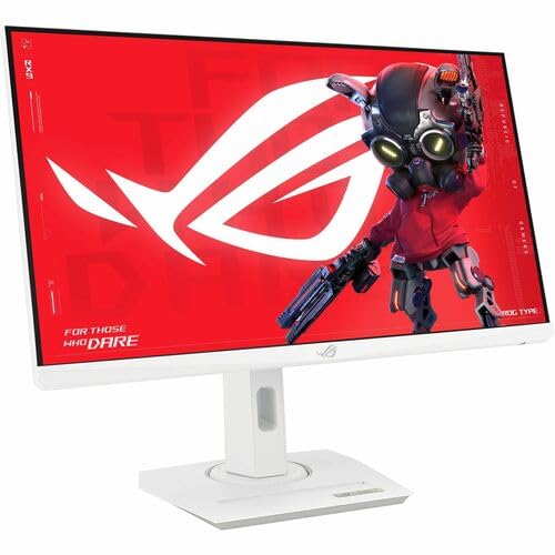 Image of ASUS ROG Strix 25 inch (24.5-inch viewable) 1080P HDR Gaming Monitor (XG259QNG-W) - White, Full HD, 380Hz, 0.3ms, Fast IPS, Low Motion Blur Sync, FreeSync Premium, DisplayWidget, Ergonomic, 3 yr Warranty