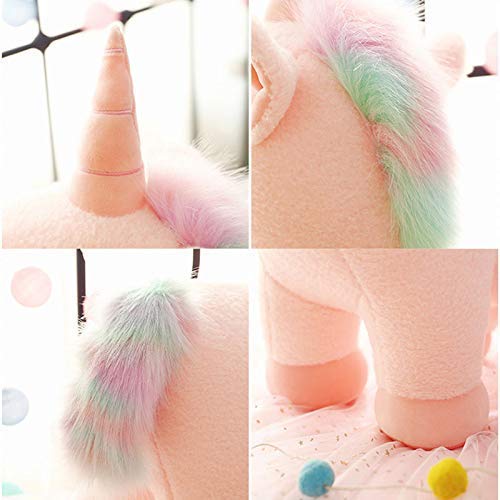 Image of Tickles Unicorn Horse Soft Stuffed Plush Animal Toy for Girls & Boys Kids Babies Birthday Gift (Color: Pink Size: 25 cm)