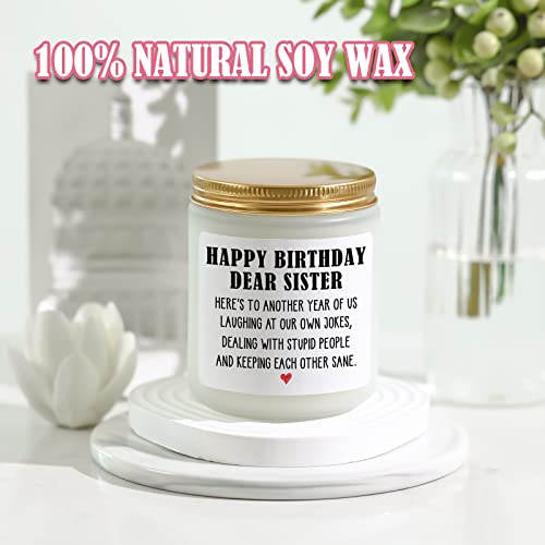 Birthday Gifts For Sister From Sister/Brother, Happy Birthday Candles Gifts For Sister, Sister Birthday Gift Ideas, Funny Sister Birthday Gifts From Sister - Gifts For Big, Little Sister, Soul Sister #TOP3