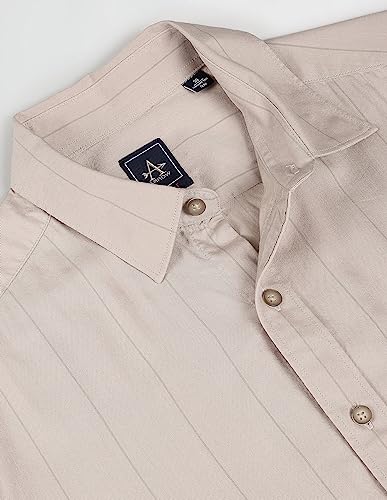 Image of Arrow Men's Cotton Striped Regular Fit Shirt