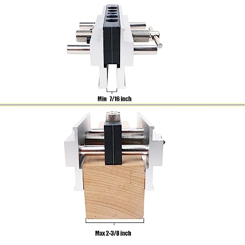 AUTOTOOLHOME Self Centering Doweling Jig Dowel Jig Kit Drill Jig for Straight Holes Wood Biscuit Joiner Tool 6 Drill Guide Bushings Set Woodworking Power Tool Accessory Jigs