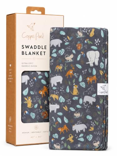 Image of Copper Pearl Swaddle Blankets for Newborns | Soft Stretchy Receiving Blankets for Boys and Girls | Large 46 x 46 Inch Baby Blankets | Lightweight and Breathable Swaddles | Bengal