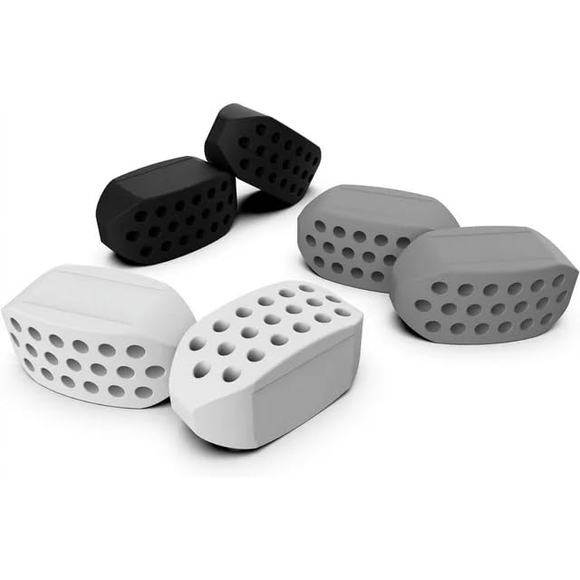 6Pcs Jaw Exerciser For Men Resistance Levels BPA Free Silicone Jaw Exerciser Gum Tablets for Women Jawline Exerciser