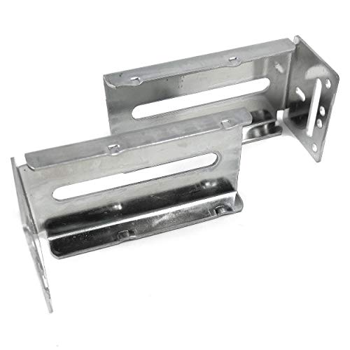 Laurey 11343 Rear Mounting Bracket For Ball Bearing Soft Closing Pair Drawer Slide, Zinc Plated #TOP26