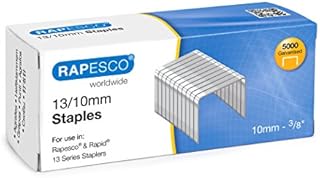 Rapesco S13100Z3 13/10 mm Galvanised Staples, Box of 5,000
