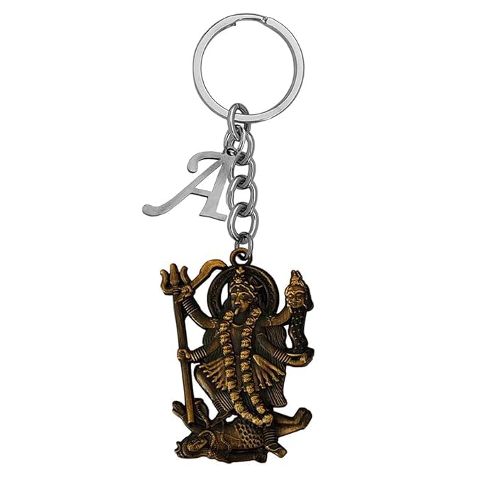 Porte-clés déesse Maha Kali en métal bronze Kalika Devi