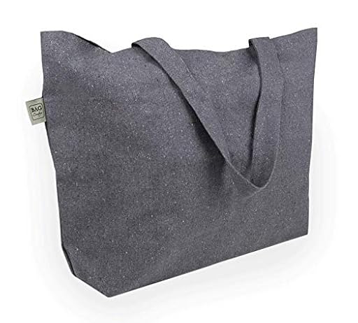 BagCouture - Bolsa de transporte muy grande - Bente - de algodón reciclado - con tela gruesa - muy resistente - 2 asas largas - Ideal como bolsa de la compra, bolso de baño, bolso de la compra | Ya disponible en tu tienda friki favorita! En mundofriki.es!