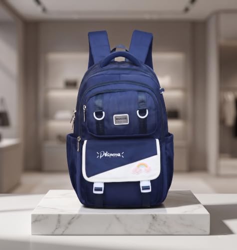 Image of ADSON kawaii Girls Travel School Bag|Backpack Of Large Capacity Aesthetic Stylish Girls Korean Laptop Bag Rucksack for School |College Bags Cute Bookbag for Teens Water Resistance 18 Inches