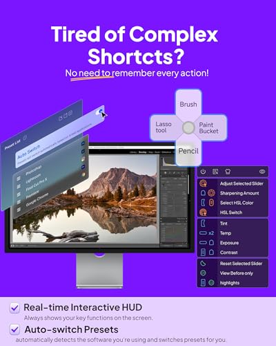 TourBox Lite - Editing Keyboard Compact, Artists Go-to Drawing Macro Keypad, Works with Photoshop, CSP & More, Creative Console Controller with Custom Software, Cable, Travel Bag - Wired Kit