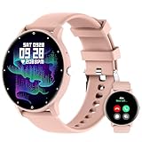 Smartwatch Relógio Inteligente Tela Full Touch 1.28' Resistente à Água IP67 com Faz e Recebe Ligações, Modos Esportivos e Recebimento de Notificações‎(2 tiras) (cor-de-rosa)