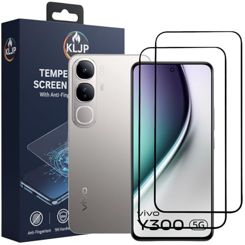 Image of Military-Grade Gorilla Tempered Glass For Vivo Y300 With Installation Kit | Edge to Edge Coverage | Black (Pack Of 2)