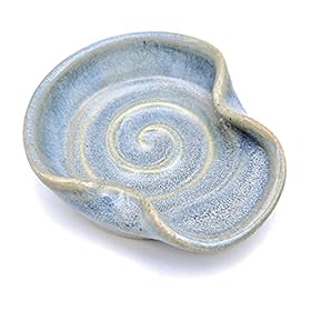Coffee Spoon Rest, Teaspoon Rest, MINI Ceramic Spoon Rest in Opal Blue 41FXPI6ZhQL. SS280