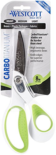 Westcott 16446 Heavy Duty Carbo Titanium 8 Inch Bent Scissors thumb #4