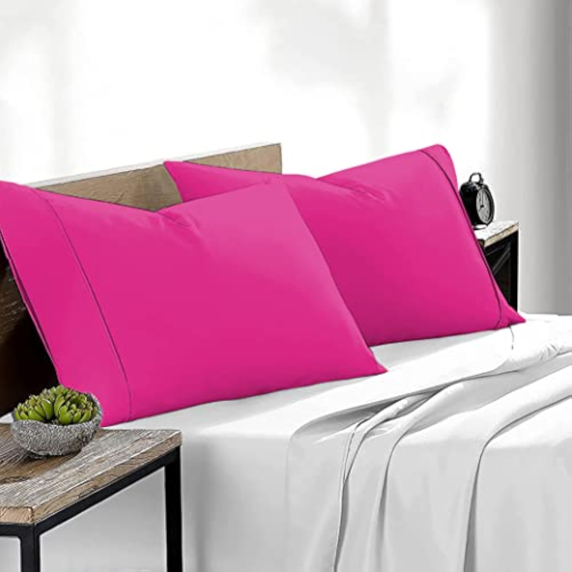 400 TC Super Soft 100% Egyptian Cotton Pillow Covers, Set of 2