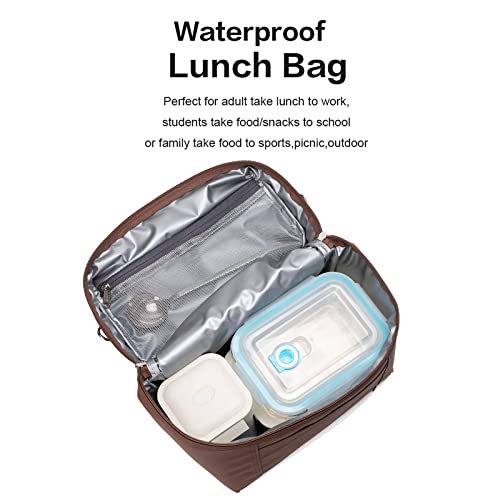 Image of NOL Natural Organic Lifestyle Insulated Lunch Bags for Women Cooler Bag Lightweight Nylon Waterproof Lunch Box For Work